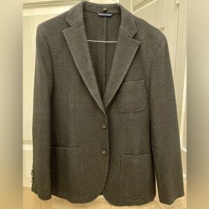 Hugo Boss Selection Wool & Cotton Checkered Blazer